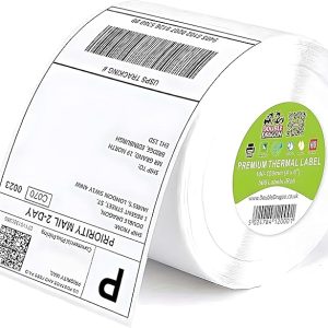 double dragon 100 x 150 mm (4" x 6") premium beschichtetes selbstklebe direktthermoetikett für zebra , munbyn drucker [1 rolle 500 etiketten]