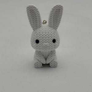 gestricktes kaninchen schlüsselanhänger