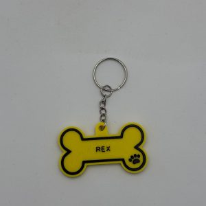 hundemarke mit name, telefonnummer und adresse schlüsselanhänger